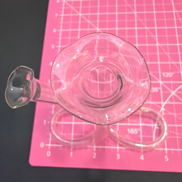 VTG MCM Hand Blown Bud Propagation Vase Glass Double Twisted Tube Infinity Loop - Picture 8 of 10